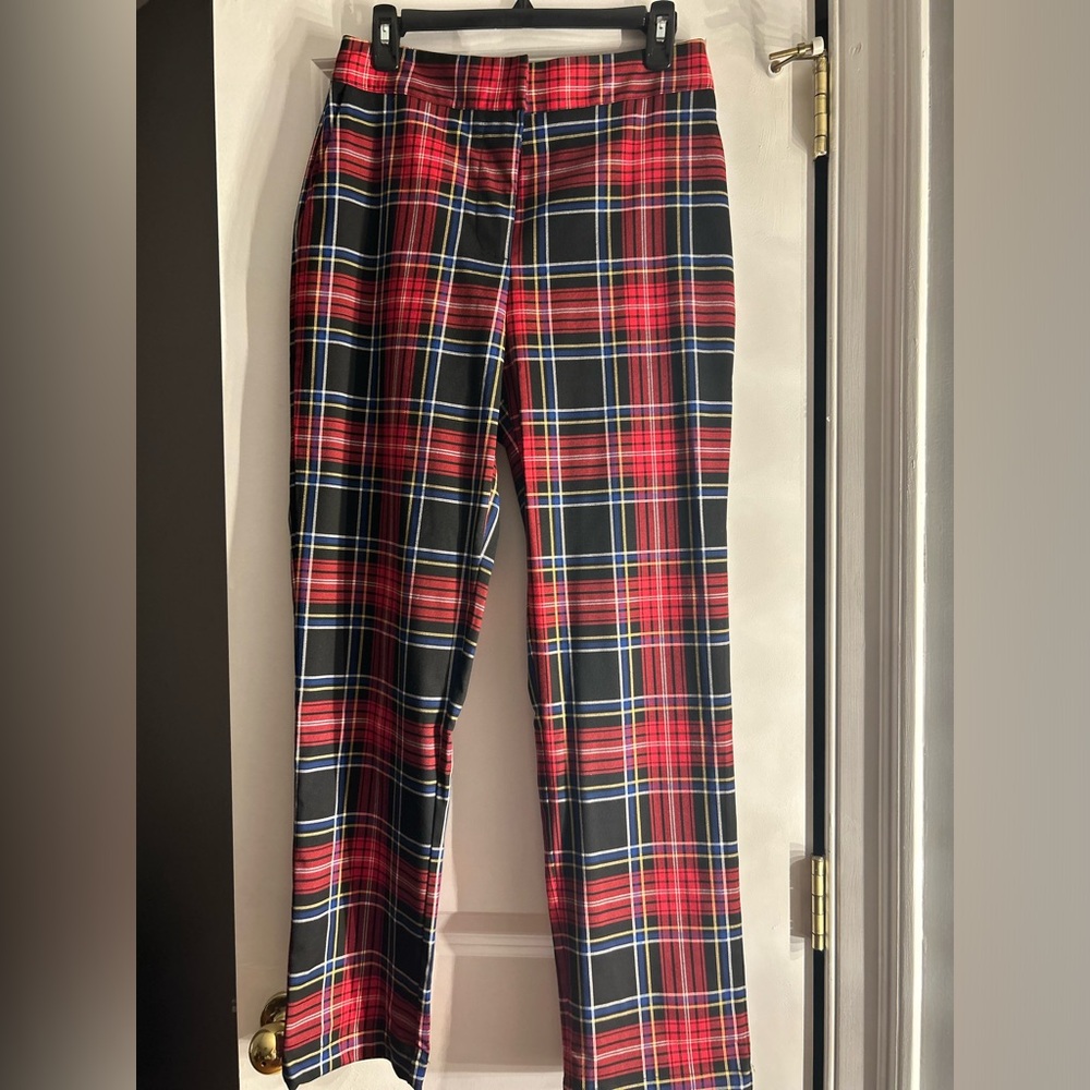 Draper James plaid trousers